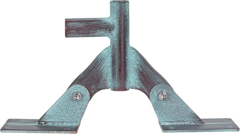 CLYB Heavy Duty Weather Vanes Roof Mount 2-Port Adjustable Weathervane Mount Bracket for Outside Garden Yard Cupola Sheds Barns Post Roofs - Image 4